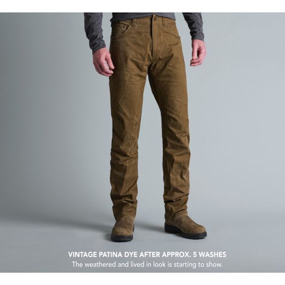 Kuhl Rydr Pants Mens 34x32 Brown Vintage Patina Dye Outdoor Hiking Rugged Style - Picture 1 of 13